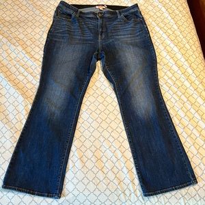 Evri Straight Fit Bootcut Jeans 20w